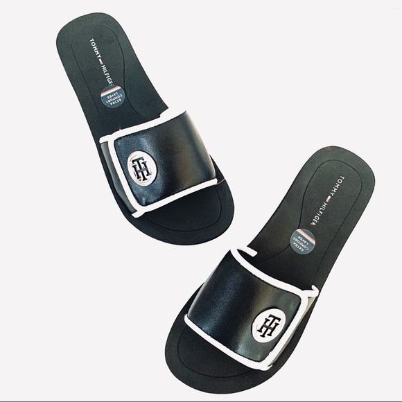 tommy hilfiger slide in shoes